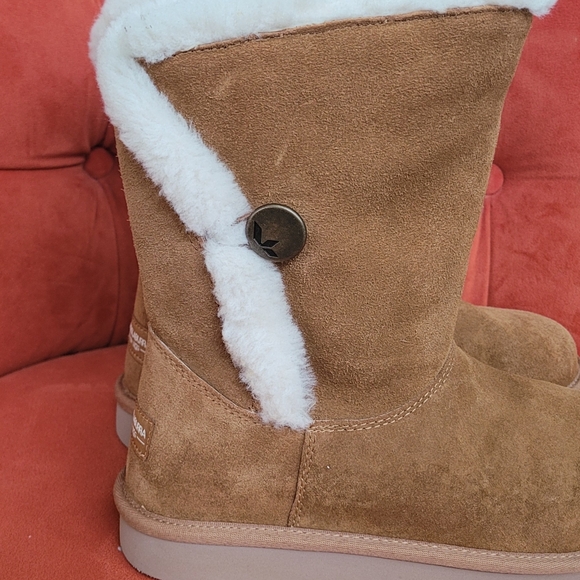 Koolaburra By Ugg Alamie Mid-calf Pull-on Boots- Chestnut Size 8 - Picture 2 of 10